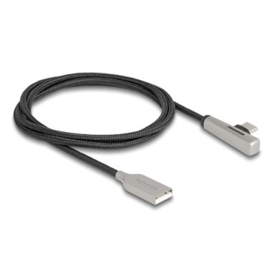 DeLOCK 80766 USB Kabel USB 2.0 1 m USB A USB C Schwarz, Silber