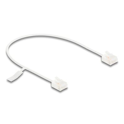 DeLOCK 80772 Netzwerkkabel Weiß 0,3 m Cat6 U/UTP (UTP)