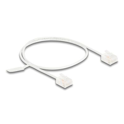DeLOCK 80773 Netzwerkkabel Weiß 0,5 m Cat6 U/UTP (UTP)