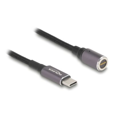 DeLOCK 80781 Stromkabel Anthrazit, Schwarz 0,15 m USB C 8-polig