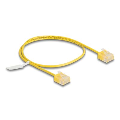 DeLOCK 80898 Netzwerkkabel Gelb 0,5 m Cat6 U/UTP (UTP)