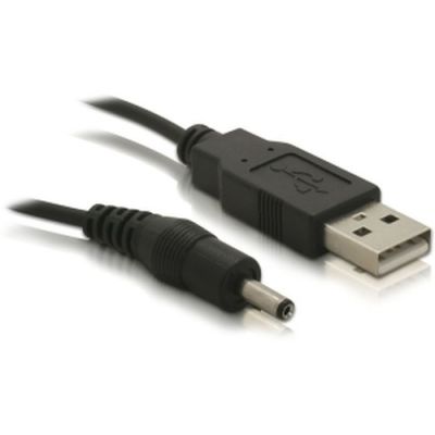 DeLOCK USB cable Power-Kabel,3,1mm Hohlst. Schwarz 1,5 m USB A