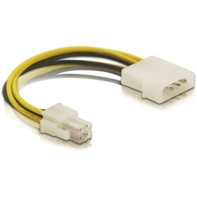 DeLOCK Cable P4 male > Molex 4pin male Mehrfarbig 0,13 m