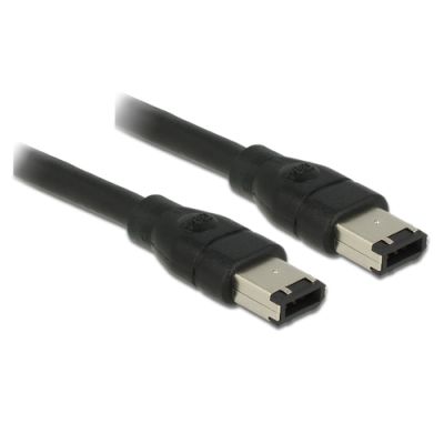 DeLOCK 83273 Firewire-Kabel 0,5 m 6-p Schwarz