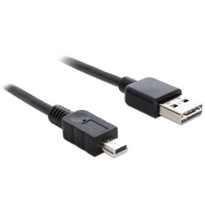 DeLOCK 1m USB 2.0 A - mini USB m/m USB Kabel USB A Mini-USB A Schwarz
