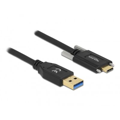 DeLOCK 84007 USB Kabel 0,5 m USB 3.2 Gen 2 (3.1 Gen 2) USB A USB C Schwarz