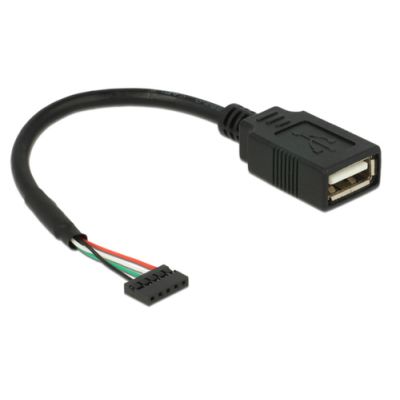 DeLOCK 84831 USB Kabel USB 2.0 0,15 m USB A Schwarz