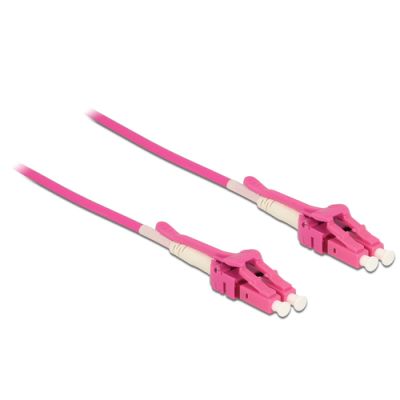 DeLOCK 85134 Glasfaserkabel 3 m LC OM4 Pink