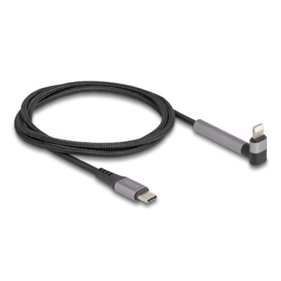 DeLOCK 85405 Lightning-Kabel 1,5 m Schwarz, Grau