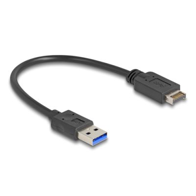DeLOCK 85449 USB Kabel USB 3.2 Gen 2 (3.1 Gen 2) 0,3 m USB E USB A Schwarz
