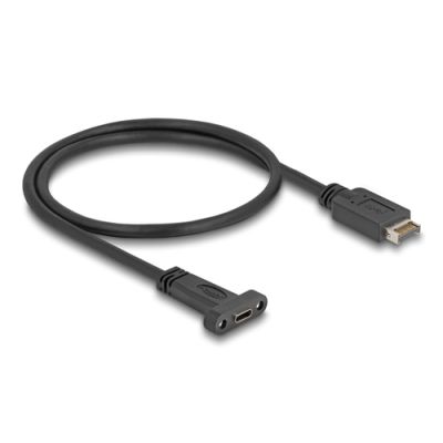 DeLOCK 85526 USB Kabel USB 3.2 Gen 2 (3.1 Gen 2) 0,5 m USB E USB C Schwarz