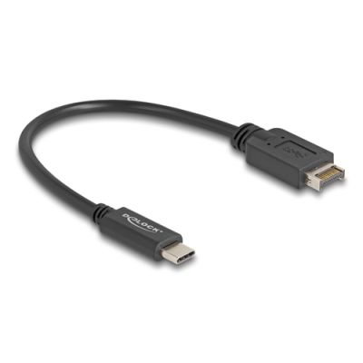DeLOCK 85528 USB Kabel USB 3.2 Gen 2 (3.1 Gen 2) 0,25 m USB E USB C Schwarz