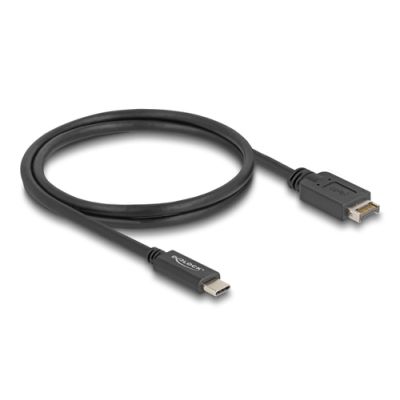DeLOCK 85530 USB Kabel USB 3.2 Gen 2 (3.1 Gen 2) 1 m USB E USB C Schwarz