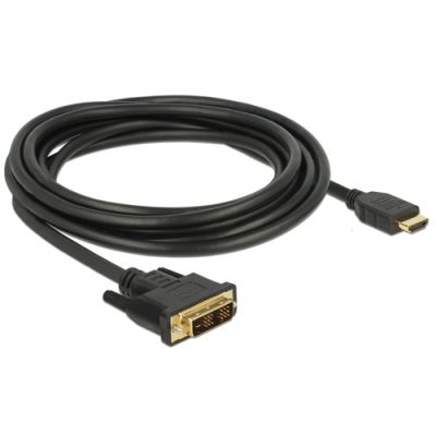 DeLOCK 85585 Videokabel-Adapter 3 m DVI HDMI Typ A (Standard) Schwarz