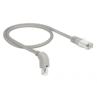 DeLOCK 85873 Netzwerkkabel Grau 0,5 m Cat6a S/FTP (S-STP)