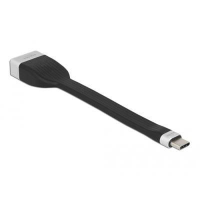 DeLOCK 86731 Videokabel-Adapter 0,135 m USB Typ-C DisplayPort Schwarz, Silber