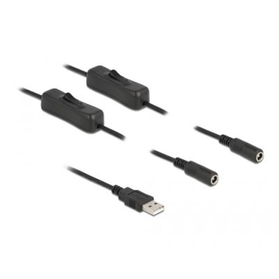 DeLOCK 86797 Stromkabel Schwarz 1 m USB A
