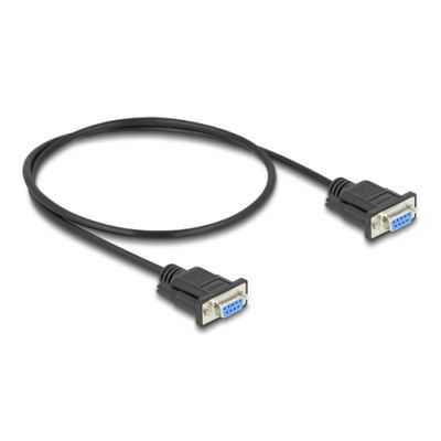 DeLOCK 86822 Serien-Kabel Schwarz 0,5 m DB-9