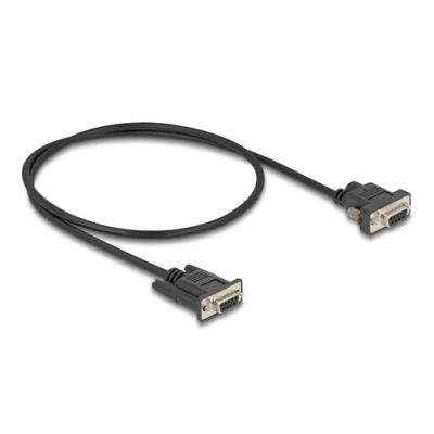DeLOCK 87835 Serien-Kabel Schwarz 0,5 m RS-232 DB-9