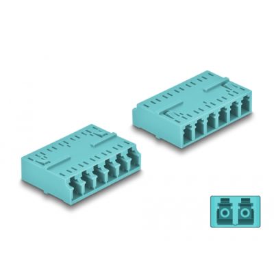 DeLOCK 87927 LWL-Steckverbinder LC/LC 1 Stück(e) Aqua-Farbe