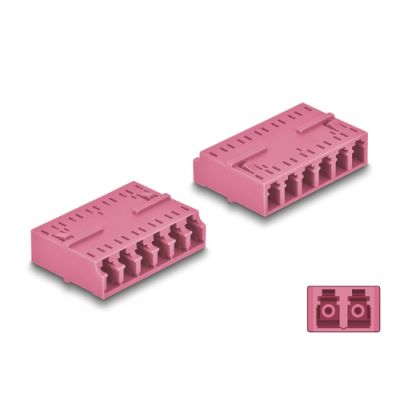 DeLOCK 87928 LWL-Steckverbinder LC/LC 1 Stück(e) Violett
