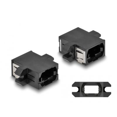 DeLOCK 87932 LWL-Steckverbinder MPO/MPO 1 Stück(e) Schwarz