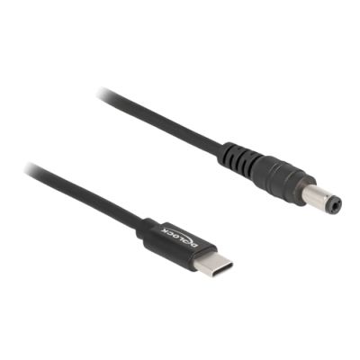 DeLOCK 87977 Stromkabel Schwarz 1,5 m USB C 5.5 x 2.1 mm