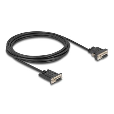DeLOCK 88239 Serien-Kabel Schwarz 3 m RS-232 DB-9