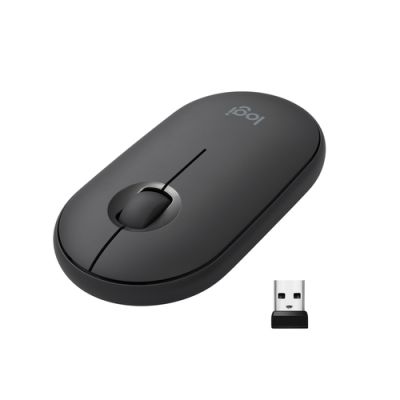 Logitech Pebble M350 Maus Büro Beidhändig RF Wireless + Bluetooth Optisch 1000 DPI