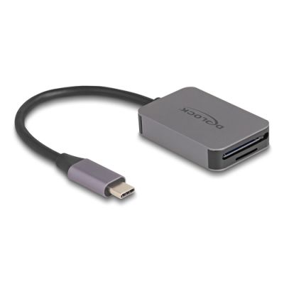 DeLOCK 91009 Kartenleser USB 3.2 Gen 1 (3.1 Gen 1) Type-C Grau
