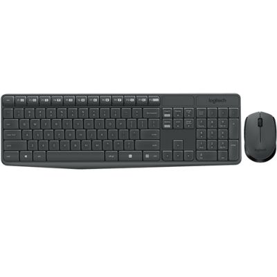 Logitech MK235 Tastatur Maus enthalten RF Wireless Bulgarisch Grau