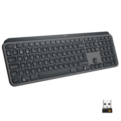 Logitech MX Keys Tastatur Universal RF Wireless + Bluetooth QWERTY US International Graphit