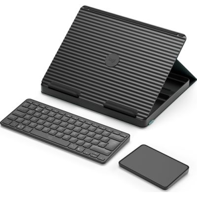 Logitech Casa Pop-Up Desk QWERTY UK Englisch Bluetooth Grau