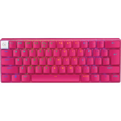 Logitech G PRO X 60 Tastatur Gaming USB + RF Wireless + Bluetooth QWERTY US International Magenta
