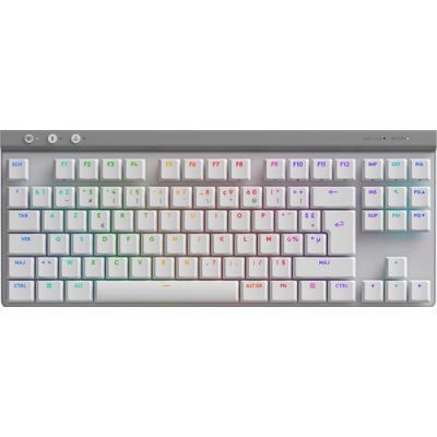 Logitech G G515 Tastatur Gaming RF Wireless + Bluetooth AZERTY Französisch Weiß