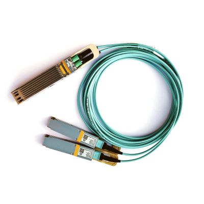 Nvidia MFA7U10-H005 Glasfaserkabel 5 m 2x QSFP56 Blau