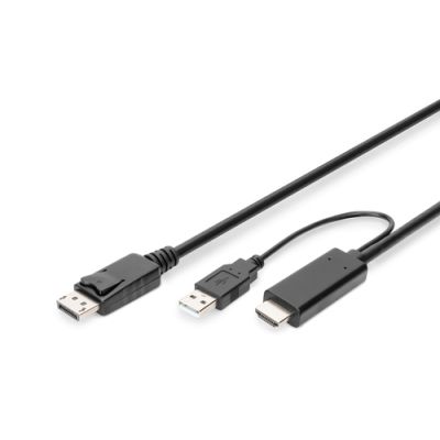 Digitus 4K HDMI Adapterkabel - HDMI auf DisplayPort