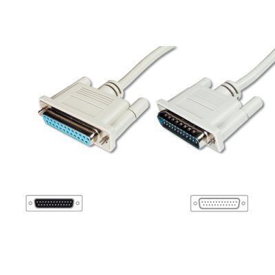 Digitus Datatransfer Verlängerungskabel, D-Sub25/St - D-Sub25/Bu