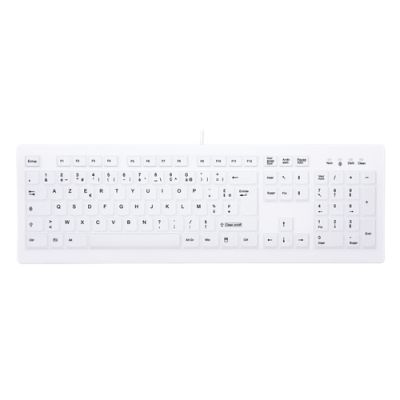 CHERRY AK-C8100F-UVS-W/FR Tastatur USB AZERTY Französisch Weiß