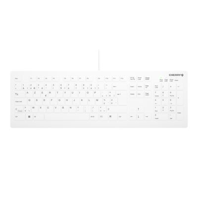 CHERRY AK-C8112 Tastatur USB AZERTY Belgisch Weiß