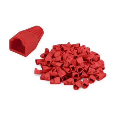 Digitus Knickschutztüllen für RJ45 Stecker, Farbe rot, 100 Stk.