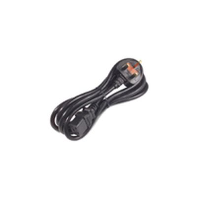 APC Pwr Cord, 16A, 200-240V, C19 to UK Plug Schwarz 2 m
