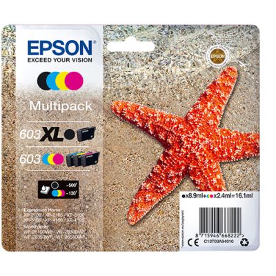 Epson 603 XL Druckerpatrone 1 Stück(e) Original Hohe (XL-) Ausbeute Schwarz, Cyan, Magenta, Gelb