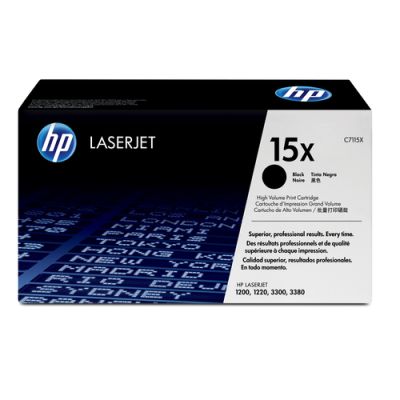 HP 15X Schwarz Original LaserJet Tonerkartusche mit hoher Reichweite