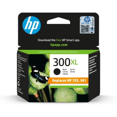HP 300XL Schwarz Original Druckerpatrone mit hoher Reichweite