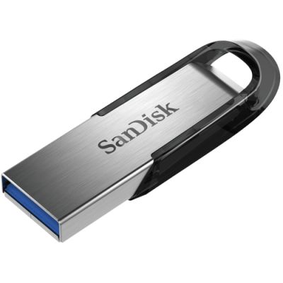 SanDisk Ultra Flair USB-Stick 32 GB USB Typ-A 3.2 Gen 1 (3.1 Gen 1) Schwarz, Edelstahl