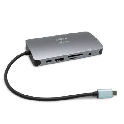 DICOTA D31955 laptop-dockingstation & portreplikator Kabelgebunden USB Typ-C Anthrazit