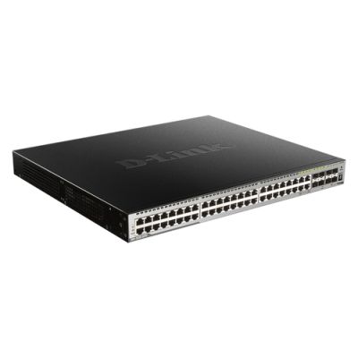 D-Link DGS-3630-52PC/SI Netzwerk-Switch Managed L3 Gigabit Ethernet (10/100/1000) Power over Ethernet (PoE) Schwarz, Grau