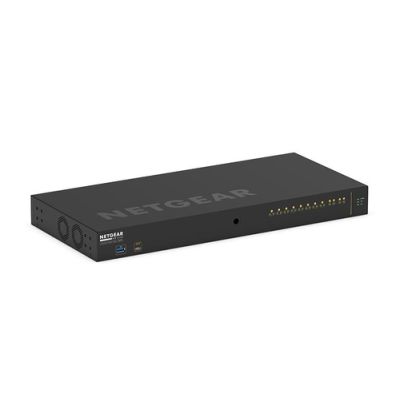 NETGEAR GSM4212P-111EUS Netzwerk-Switch Managed L2/L3 Gigabit Ethernet (10/100/1000) Power over Ethernet (PoE) 1U Schwarz