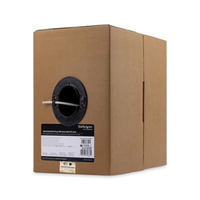 StarTech.com 304,8m Cat5e Patchkabel UTP - Bulk Cat.5e Netzwerkkabel - Grau